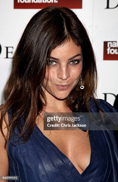 Julia Restoin Roitfeld attends the Love Ball London at the Roundhouse on February 23, 2010 in London, England. The event was hosted by Russian model...