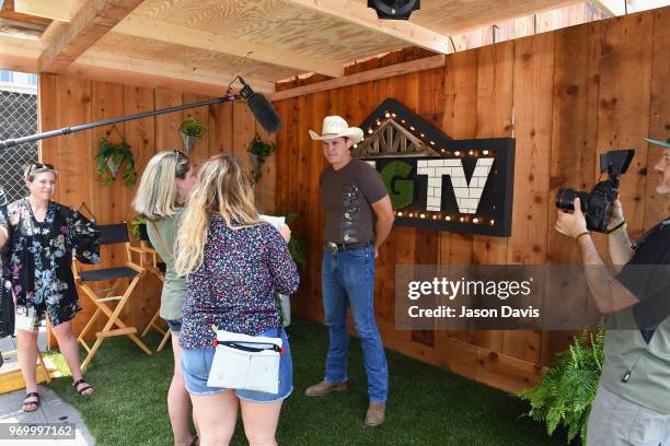 Recording artist Jon Pardi is interviewed in the HGTV Lodge at CMA Music Fest on June 8, 2018 in Nashville, Tennessee.