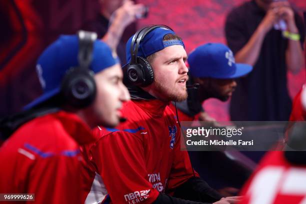 Lets Get It Ramo of Pistons Gaming Team against Warriors Gaming Squad during the NBA 2K League Mid Season Tournament on June 8, 2018 at the NBA 2K...