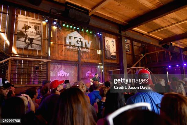 Recording artist Lee Brice performs onstage in the HGTV Lodge at CMA Music Fest on June 8, 2018 in Nashville, Tennessee.