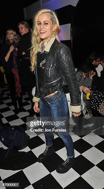 Alice Dellal attends Alice in Wonderland themed launch of 'Alice by Temperley' collection during London Fashion Week Autumn/Winter 2010 at Selfridges...