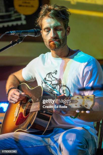 Ryan Hurd oon SiriusXM's The Music Row Happy Hour Live On The Highway From Margaritaville in Nashville - Day 2 on June 8, 2018 in Nashville,...