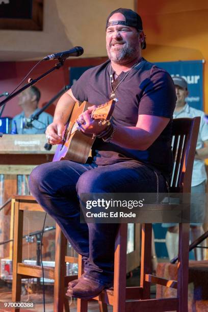 Lee Brice on SiriusXM's The Music Row Happy Hour Live On The Highway From Margaritaville in Nashville - Day 2 on June 8, 2018 in Nashville, Tennessee.