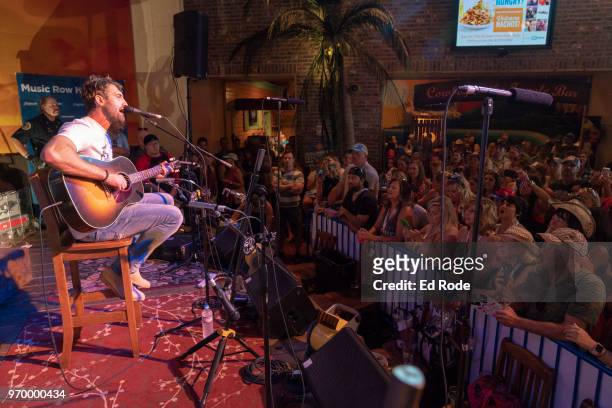 Ryan Hurd oon SiriusXM's The Music Row Happy Hour Live On The Highway From Margaritaville in Nashville - Day 2 on June 8, 2018 in Nashville,...