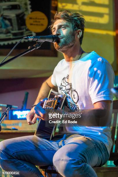 Ryan Hurd oon SiriusXM's The Music Row Happy Hour Live On The Highway From Margaritaville in Nashville - Day 2 on June 8, 2018 in Nashville,...
