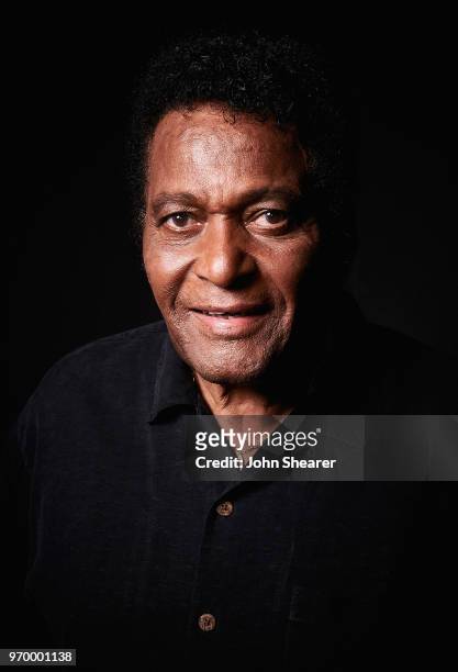 Musical artist Charley Pride poses in the portrait studio at the 2018 CMA Music Festival at Nissan Stadium on June 8, 2018 in Nashville, Tennessee.