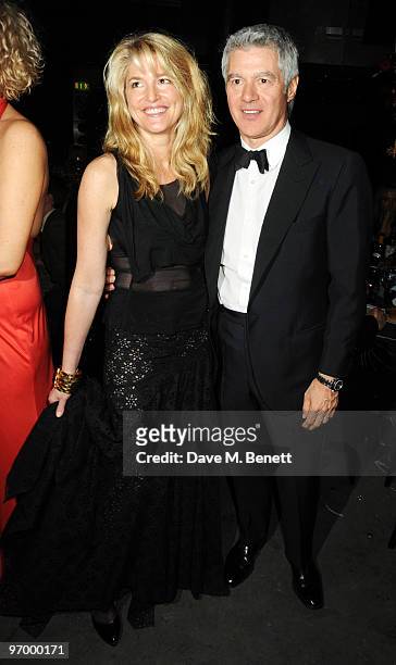 Avery Agnelli and John Frieda attend the Love Ball London, at the Roundhouse on February 23, 2010 in London, England.