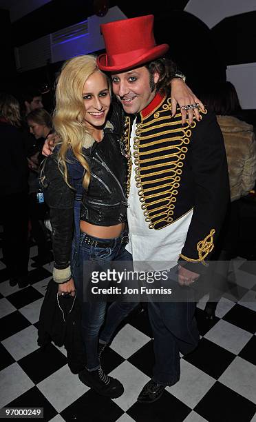 Alice Dellal attends Alice in Wonderland themed launch of 'Alice by Temperley' collection during London Fashion Week Autumn/Winter 2010 at Selfridges...