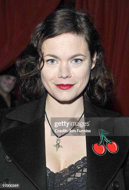 Jasmine Guinness attends Alice in Wonderland themed launch of 'Alice by Temperley' collection during London Fashion Week Autumn/Winter 2010 at...