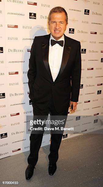 Mario Testino arrives at the Love Ball London, at the Roundhouse on February 23, 2010 in London, England.
