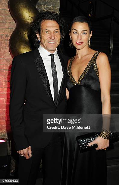 Stephen and Anastasia Webster arrive at the Love Ball London, at the Roundhouse on February 23, 2010 in London, England.