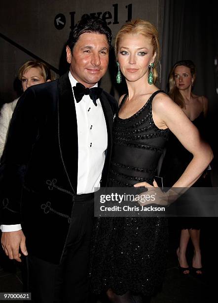 Giorgio Veroni and Tamara Beckwith attends the Love Ball London at the Roundhouse on February 23, 2010 in London, England. The event was hosted by...