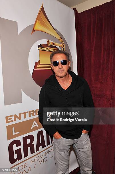 Singer Franco De Vita attends the 10th Annual Latin GRAMMY Awards Univision Radio Remotes Day 2 held at the Mandalay Bay Events Center on November 3,...