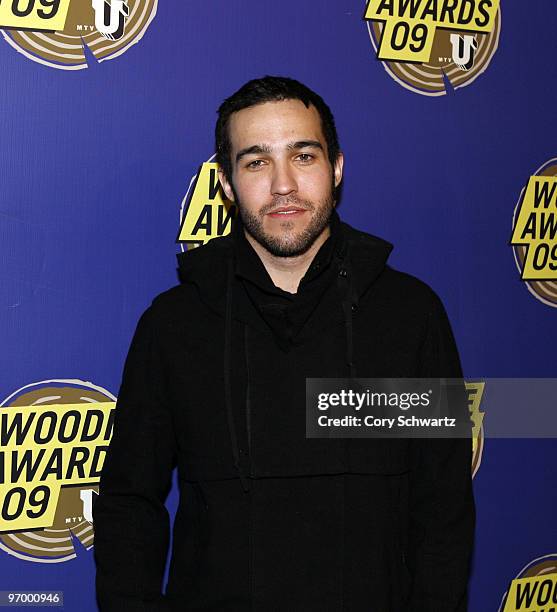 Pete Wentz of Fall Out Boy attends the 2009 mtvU Woodie Awards at the Roseland Ballroom on November 18, 2009 in New York City.