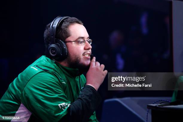 OFAB of Celtics Crossover Gaming against Jazz Gaming during the NBA 2K League Mid Season Tournament on June 8, 2018 at the NBA 2K League Studio...