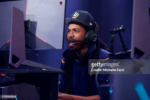 Tifeworld of Jazz Gaming against Celtics Crossover Gaming during the NBA 2K League Mid Season Tournament on June 8, 2018 at the NBA 2K League Studio...