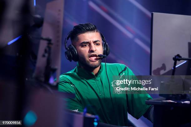 Mel East of Celtics Crossover Gaming against Jazz Gaming during the NBA 2K League Mid Season Tournament on June 8, 2018 at the NBA 2K League Studio...