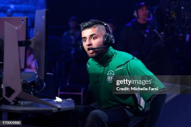 Mel East of Celtics Crossover Gaming against Jazz Gaming during the NBA 2K League Mid Season Tournament on June 8, 2018 at the NBA 2K League Studio...