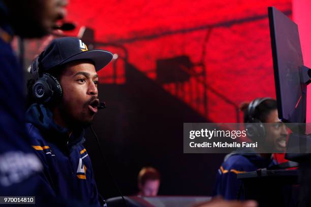 Tifeworld of Jazz Gaming against Celtics Crossover Gaming during the NBA 2K League Mid Season Tournament on June 8, 2018 at the NBA 2K League Studio...