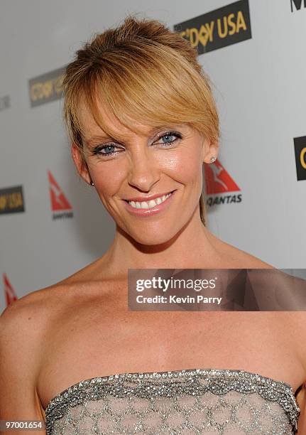 Actress Toni Collette attends the G'Day USA 2010 Black Tie gala at the Hollywood & Highland Center on January 16, 2010 in Hollywood, California.