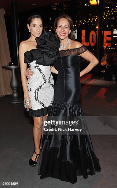 Astrid Munoz and Andrea Dellal attend the Love Ball London hosted by Natalia Vodianova and Harper's Bazaar as part of London Fashion Week...