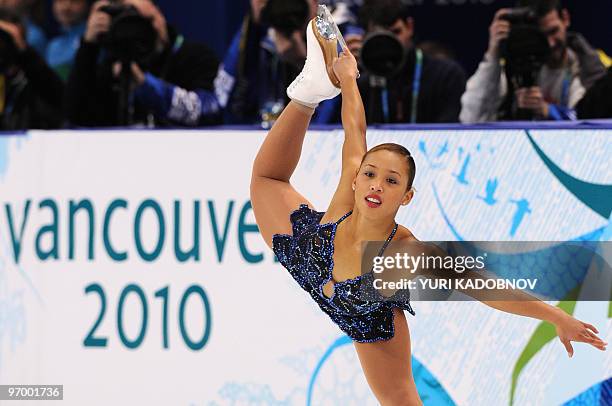 Australia's Cheltzie Lee performs in the Ladies' Figure Skating Short Program in Vancouver, during the 2010 Winter Olympics on February 23, 2010. AFP...