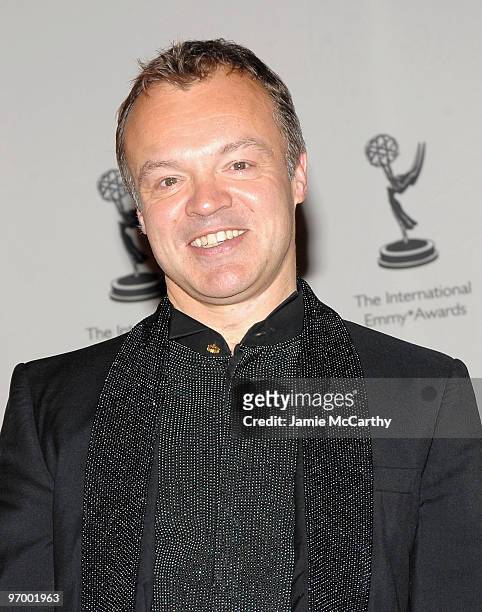 Graham Norton attends the 37th International Emmy Awards gala at the New York Hilton and Towers on November 23, 2009 in New York City.