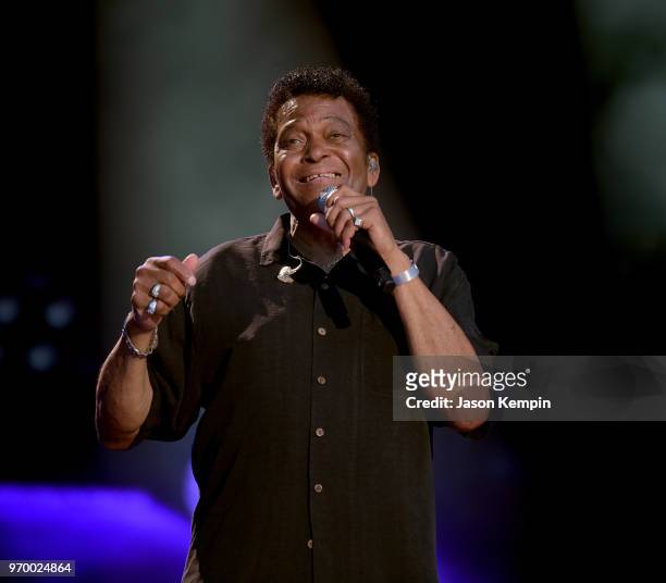 Charley Pride performs onstage during the 2018 CMA Music festival at Nissan Stadium on June 8, 2018 in Nashville, Tennessee.