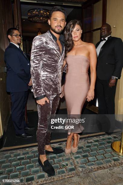 Gareth Gates and Faye Brookes attending DIVA Magazine Awards on June 8, 2018 in London, England.