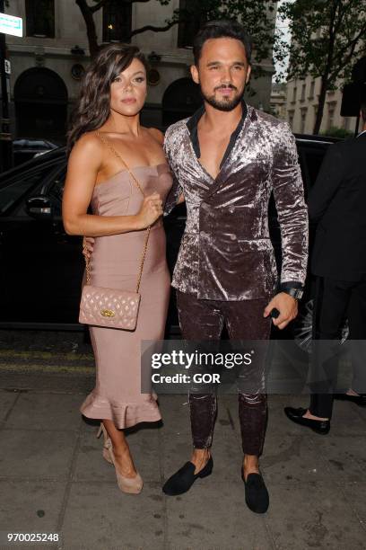 Gareth Gates and Faye Brookes attending DIVA Magazine Awards on June 8, 2018 in London, England.