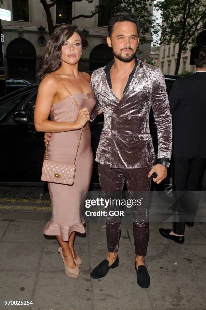 Gareth Gates and Faye Brookes attending DIVA Magazine Awards on June 8, 2018 in London, England.