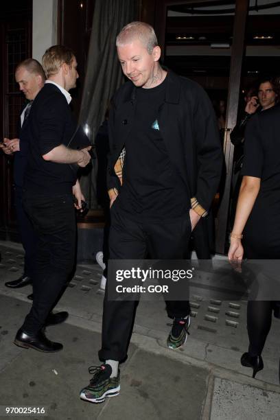 Steven Manderson attending Burberry Party LFWM on June 8, 2018 in London, England.