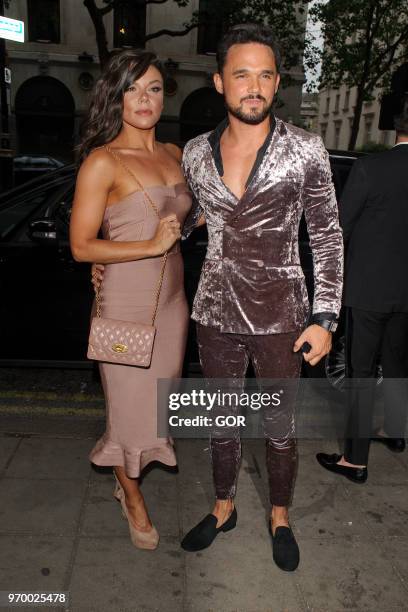 Gareth Gates and Faye Brookes attending DIVA Magazine Awards on June 8, 2018 in London, England.