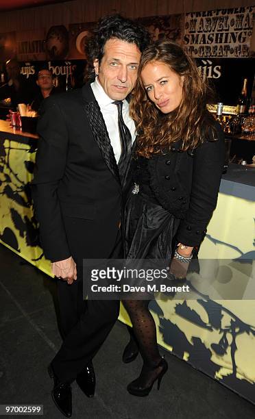Stephen Webster and Jade Jagger attend the Love Ball London, at the Roundhouse on February 23, 2010 in London, England.