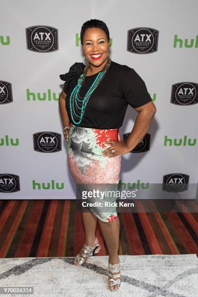 Kellie Shanygne Williams visits the Hulu Badgeholder Lounge during the ATX Television Festival at the InterContinental Stephen F. Austin on June 8,...