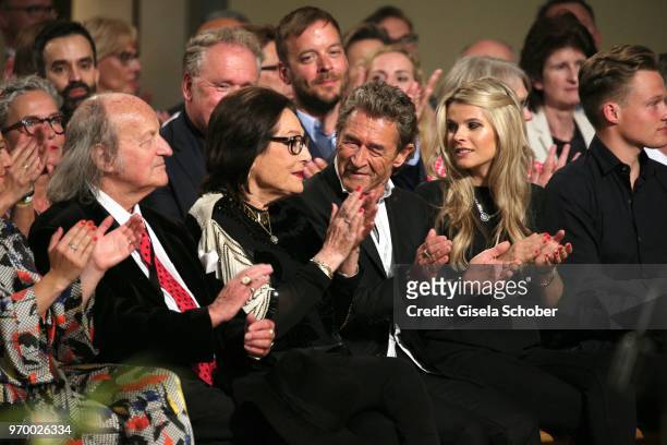 Nana Mouskouri and her husband Andre Chapelle and Peter Maffay and his girlfriend Hendrikje Balsmeyer during the European Culture Awards TAURUS 2018...