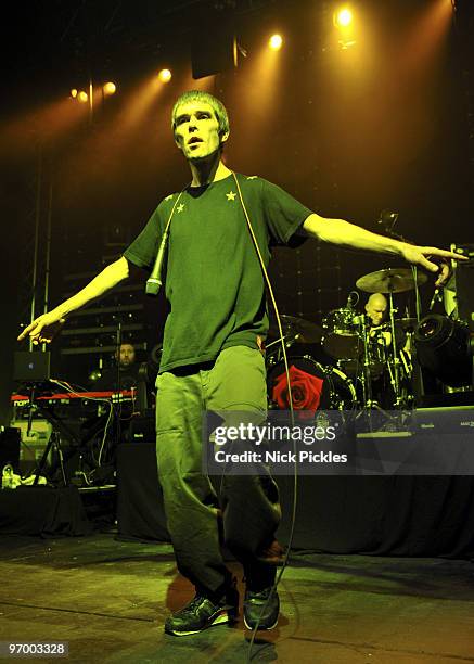 Ian Brown performs at the O2 Academy Leeds on December 10, 2009 in Leeds, England.