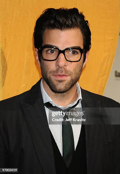 Actor Zachary Quinto arrives at Spike TV's 7th Annual Video Game Awards at the Nokia Event Deck at LA Live on December 12, 2009 in Los Angeles,...