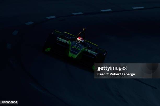 Charlie Kimball, driver of the Tresiba Chevrolet, practices for the Verizon IndyCar Series DXC Technology 600 at Texas Motor Speedway on June 8, 2018...