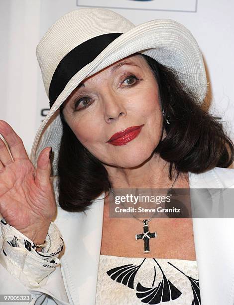 Joan Collins attends the BAFTA/LA's 16th Annual Awards Season Tea Party at Beverly Hills Hotel on January 16, 2010 in Beverly Hills, California.