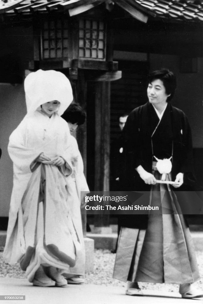 Singer Kenji Sawada And Actress Yuko Tanaka Wedding