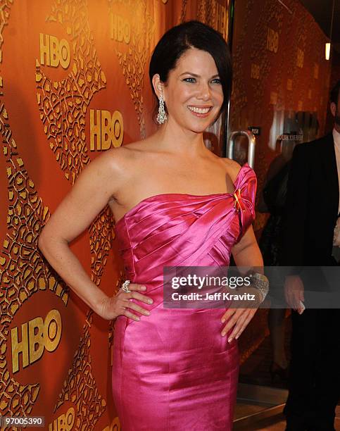 Actress Lauren Graham arrives at the 67th Annual Golden Globe Awards official HBO After Party held at Circa 55 Restaurant at The Beverly Hilton Hotel...