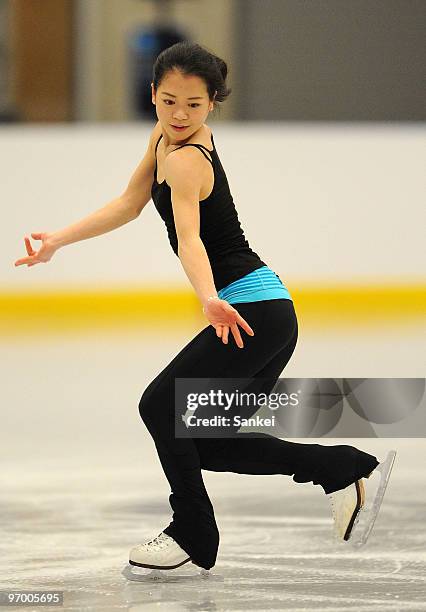 Akiko Suzuki of Japan in action during the training at Trout Lake Centre on February 22, 2010 in Vancouver, Canada.