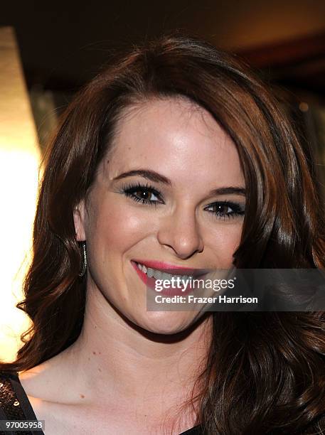 Actress Danielle Panabaker arrives at Overture's "The Crazies" VIP screening at the Vista Theatre on February 23, 2010 in Los Angeles, California.