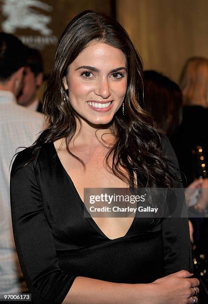 Actress Nikki Reed attends the Burberry Prorsum 2010 womenswear show in 3D held at Milk Studios on February 23, 2010 in Los Angeles, California.