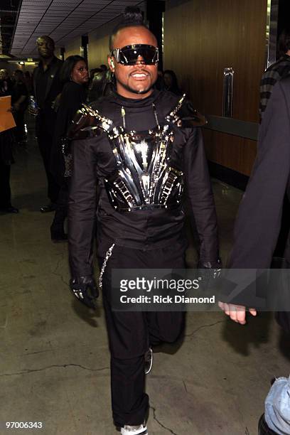 Singer apl.de.ap of the Black Eyed Peas attends the 52nd Annual GRAMMY Awards held at Staples Center on January 31, 2010 in Los Angeles, California.