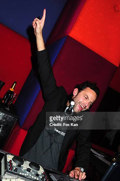 Actor Patrick Mille attends the Patrick Mille and Justine Levy DJ Party at the Murano Hotel on February 4, 2010 in Paris, France.