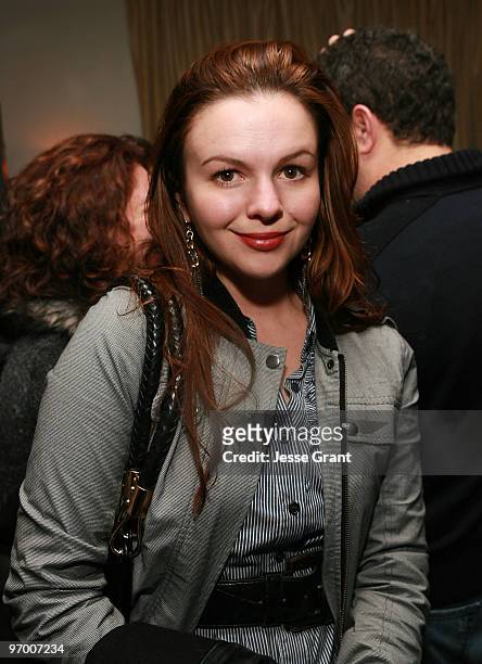 Actor Amber Tamblyn attends the 2010 Absolut/CAA Party at Easy Street Restaurant on January 19, 2010 in Park City, Utah.