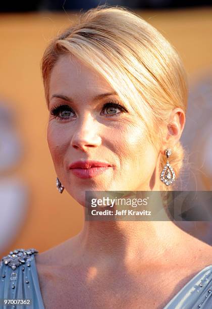 Actress Christina Applegate arrives to the 16th Annual Screen Actors Guild Awards held at The Shrine Auditorium on January 23, 2010 in Los Angeles,...