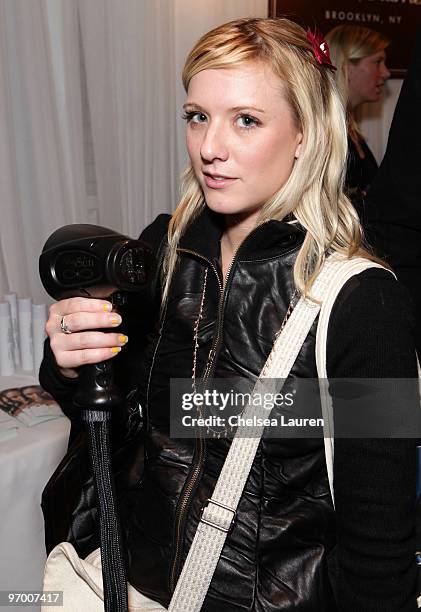 Actress Kristen Quintrall attends the Infinity Sun booth at the Kari Feinstein Style Lounge on January 22, 2010 in Park City, Utah.